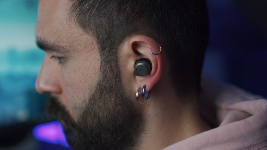 AirPods with tragus piercing