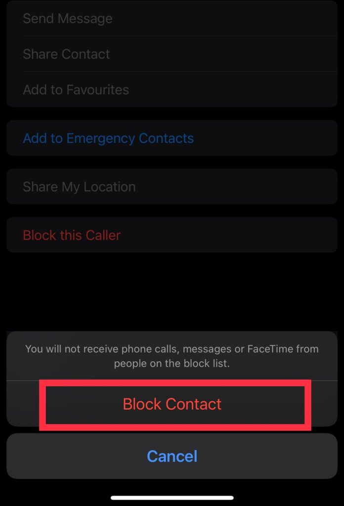 How To Block Outgoing Calls iPhone