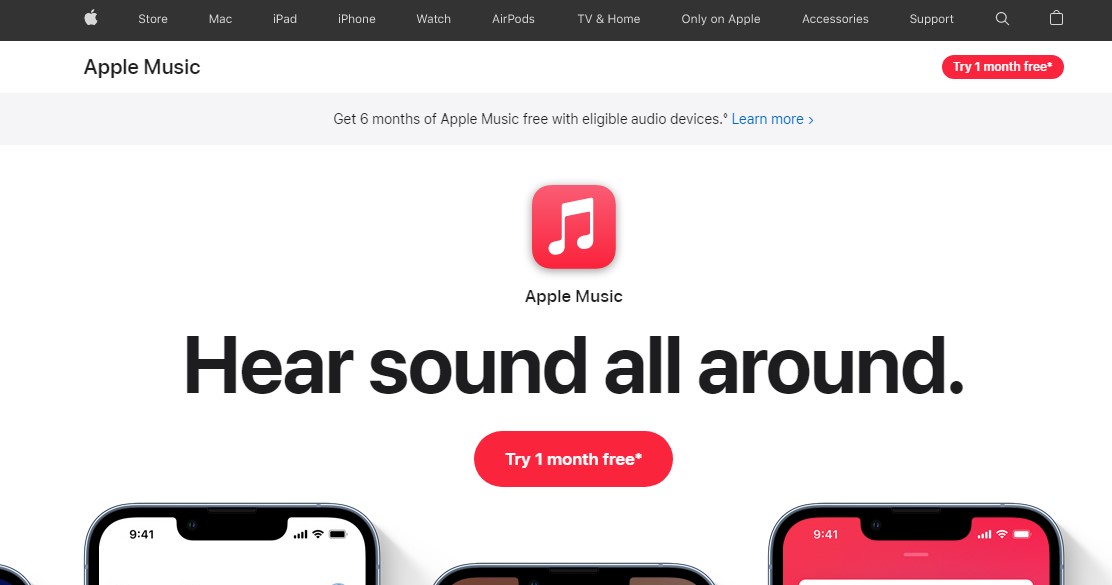 apple music home screen