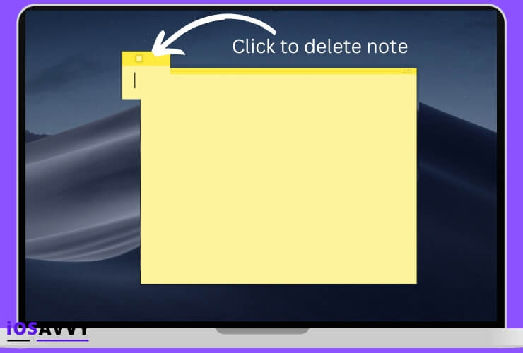 accidentally deleted sticky note mac